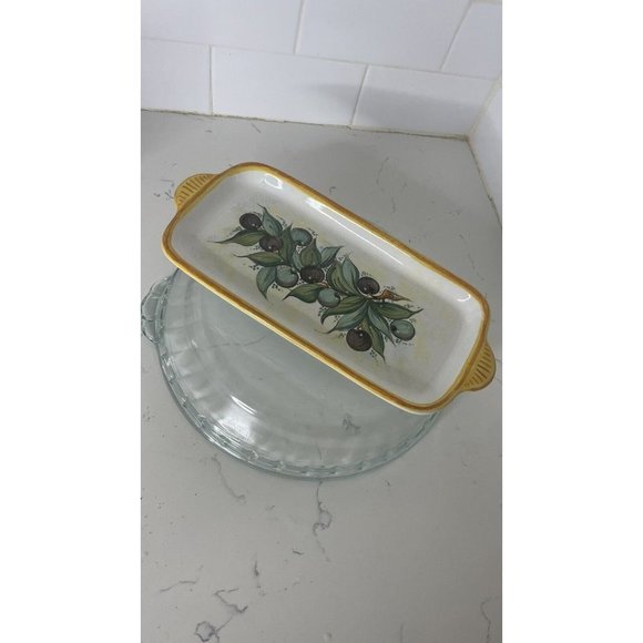 Nova Deruta Other - Nova Deruta Made in Italy Small Ceramic Rectangle Serving Platter 10" X 5"